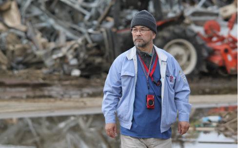 東日本大震災の時には、医師としていち早く現場へ。